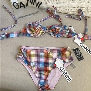 Ganni 2 piece bathing suit